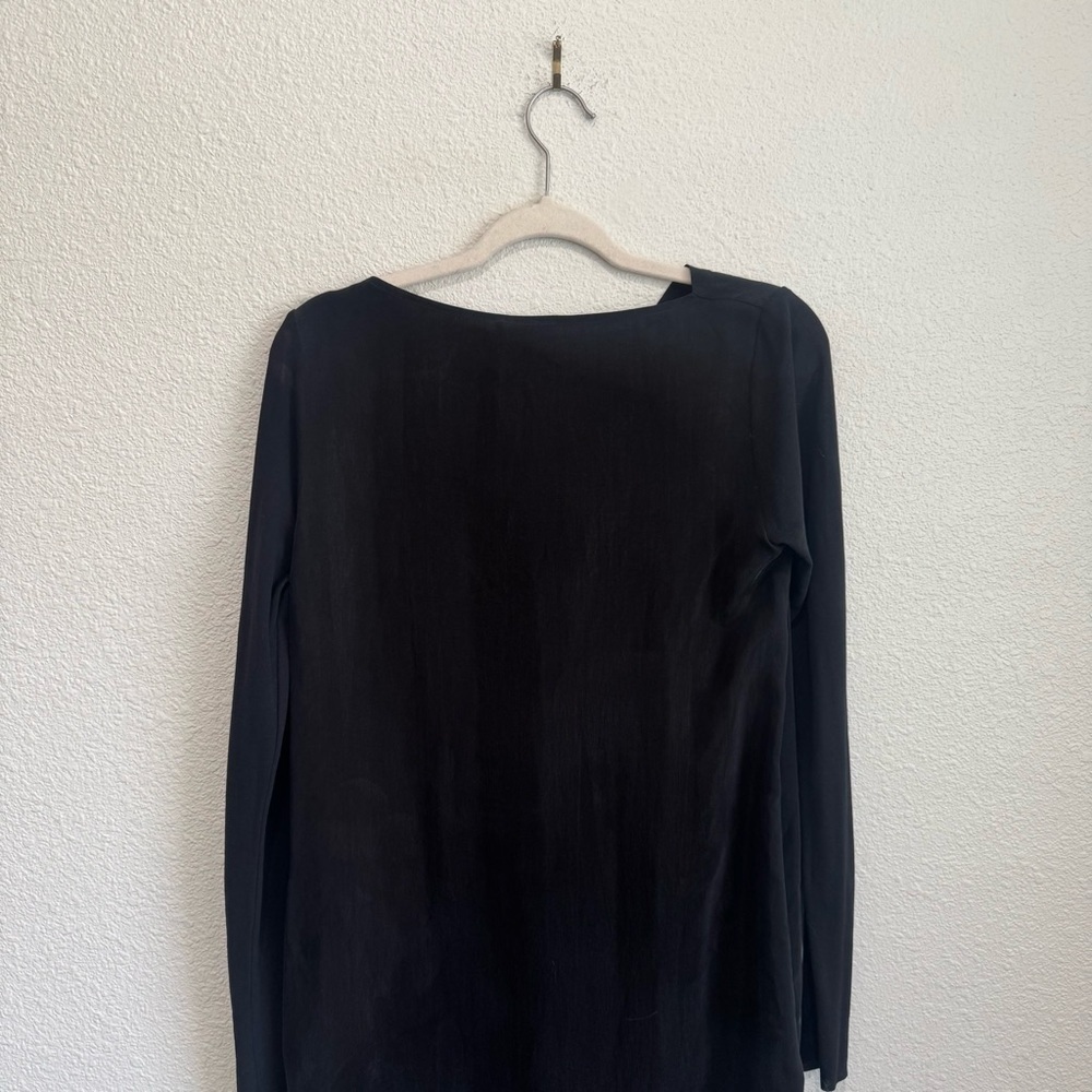 NWT Cos Womens‎ Size 6 Black Sheath Drape Neck Dress Office Preppy Minimal Boho - Picture 11 of 12